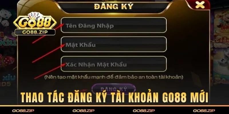 Hướng dẫn cách thức đăng ký GO88