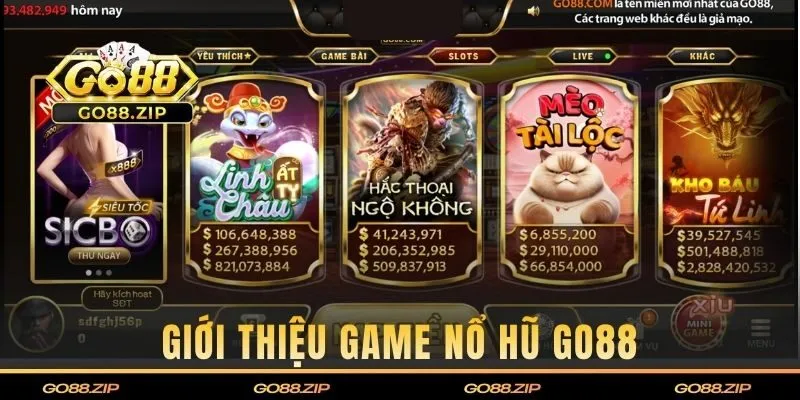 Tổng quan về siêu phẩm game nổ hũ GO88